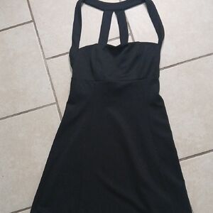 URBAN OUTFITTERS Womens Size XS Black Pleated Backless Mini Dress